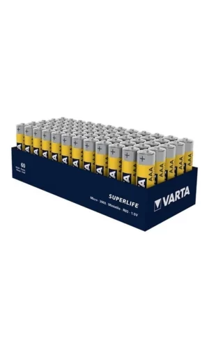 Varta Superlıfe Çinko Aaa Ince Kalem Pil 60lı Paket