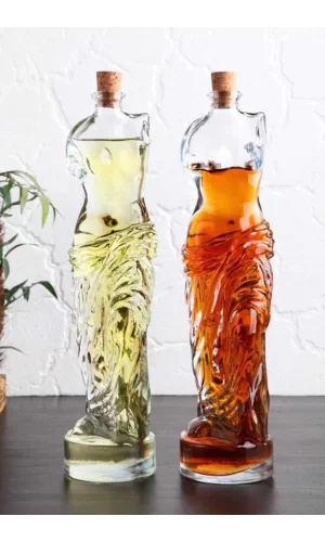 Venüs Yağdanlık - Kadın Figürlü Sirkelik Sosluk 700 Ml 2 Li Set
