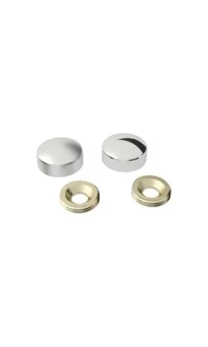 Vida Kapama Kapağı 30 Mm, Krom - 2 Adet