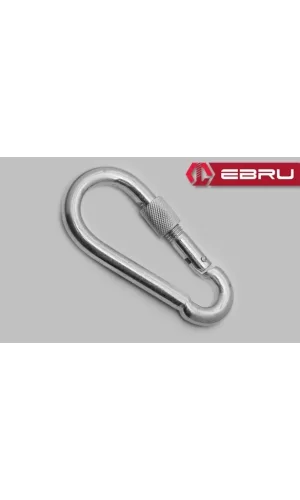 Vidalı Karabina, Kanca, Çengel 6mm - 5 Adet
