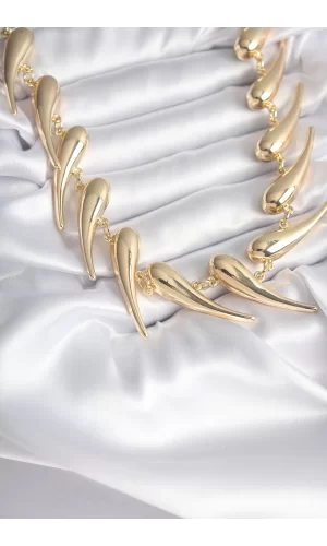 VIP Seri Özel Tasarım Gold Renk Kadın Kolye