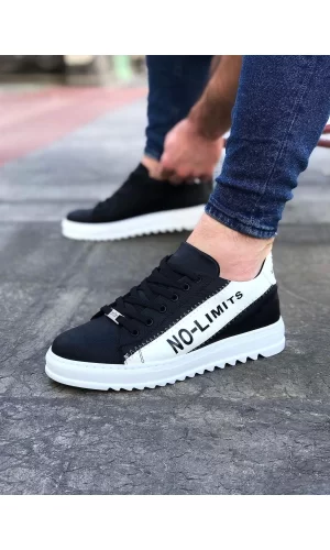 Wagoon WG027 Siyah Beyaz No Limit Erkek Casual Ayakkabı