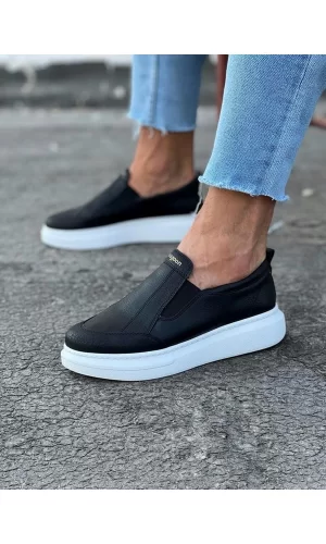 Wagoon WG049 Siyah Düz Casual Erkek Ayakkabı