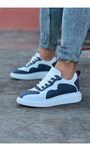 Wagoon WG301 Beyaz Mavi Erkek Casual Ayakkabı