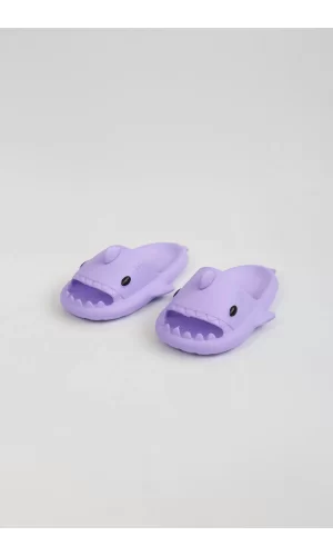 Wagoon  WG500 Köpekbalığı Mor Unisex Tam Ortopedik Terlik Shark Slides
