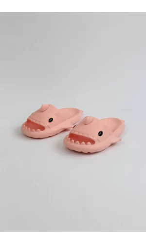 Wagoon  WG500 Köpekbalığı Pembe Unisex Tam Ortopedik Terlik Shark Slides