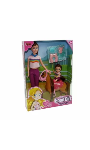 Wg-115162 Kutulu 29cm Atlı Kızı Ve Anne Bebek - Vardem Oyuncak