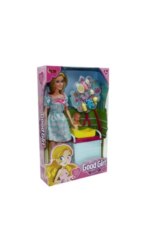 Wg-115167 Kutulu 29cm Akesuarlı Beşikli Bebek - Vardem Oyuncak