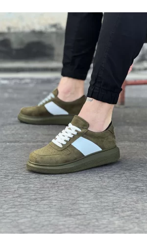 WG011 Haki Süet Erkek Casual Ayakkabı