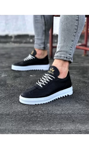 WG022 Siyah Erkek Casual Ayakkabı