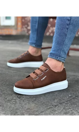 WG026 Taba Kalın Taban Casual Erkek Ayakkabı