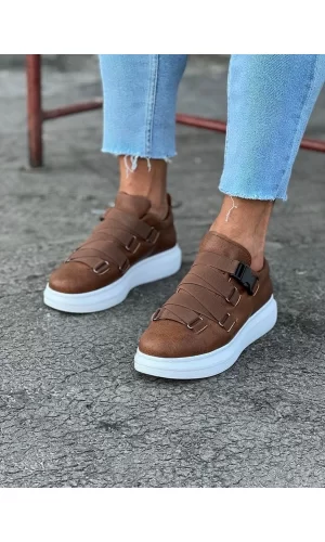 WG033  Taba Erkek Yüksek Taban  Ayakkabı