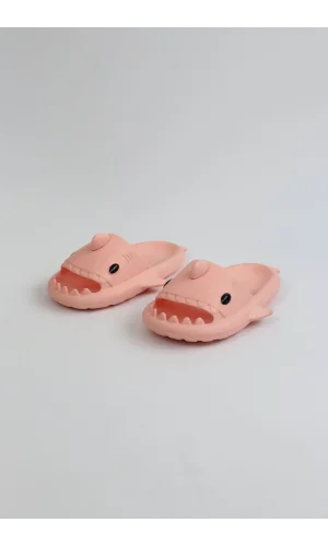 WG500 Köpekbalığı Pembe Unisex Tam Ortopedik Terlik Shark Slides