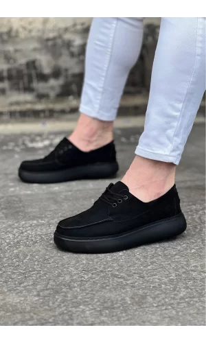 WG508 Kömür Süet Ortopedik Taban Erkek Casual Ayakkabı