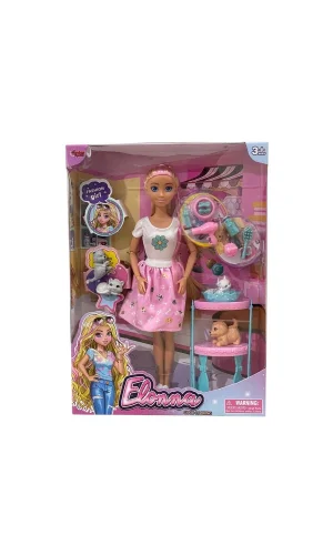 Wg66962 -vardem Kutulu  Pet Shop Bebek Set 11,5 İnç