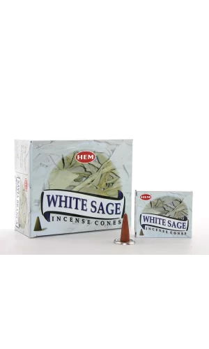 White Sage Aromalı Konik Tütsü