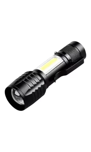 Wison Ws-5454 Taktik El Feneri Usb Şarj Edilebilir Kamp Feneri Cob Zumlanabilir Mini Taşınabilir El Feneri