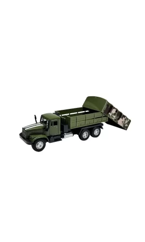 Wk-2227-10 Çek Bırak 1:50 Kamuflajlı Kamyon -vardem