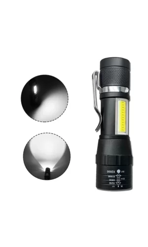 Wuben Wb-017 Zoomlu Şarjlı Cob Led Güçlü El Feneri