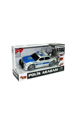 Wy620a-b 1:16 Sürtmeli Sesli Işıklı Polis Arabası -vardem