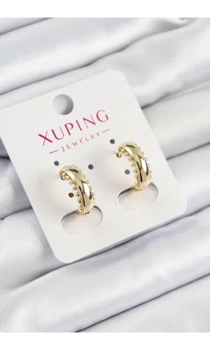 Xuping Çit Halka Model Gold Renk Kadın Küpe