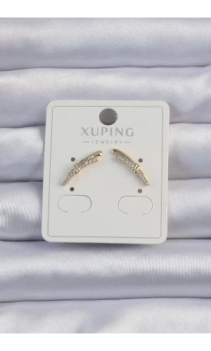 Xuping Gold Renk Zirkon Taşlı Küpe