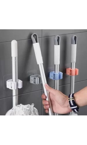 Yapışkanlı Mop Tutucu Seti 4 Adet
