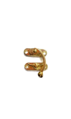 Yay Gözü, Ahşap Kutu Klipsi - Minik 20x24 Mm, Sarı, 100 Adet