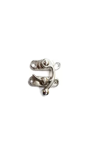 Yay Gözü, Tavla, Ahşap Kutu Klipsi - Minik 20x24 Mm, Nikel, 1 Adet