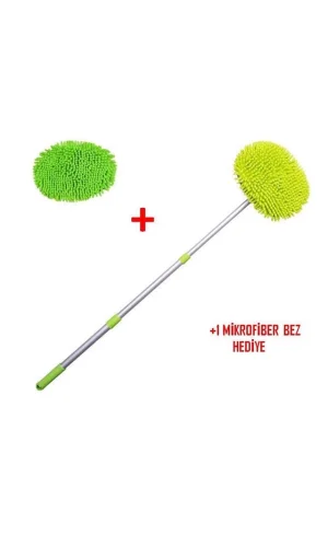 Yedek Bezli Mikrofiber Araba Yıkama Fırçası