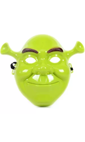 Yeşil Shrek Maskesi 21x25 Cm