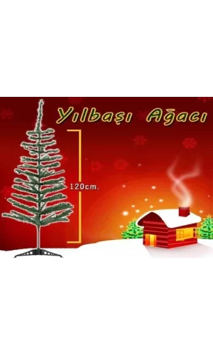 Yılbaşı Çam Ağacı Gür Dallar 120 Cm