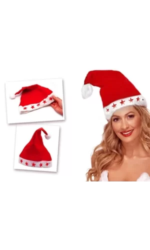 Yılbaşı Özel Işıklı Noel Baba Şapkası