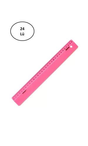 Yıldızlar 30 Cm Elastik Kırılmaz Cetvel 24lü