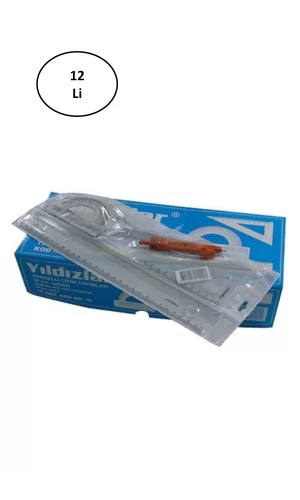 Yıldızlar Çizim Takımı Pergelli 30 Cm 12li