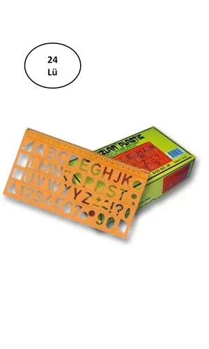 Yıldızlar Harf Şablonu 22 Cm 24lü