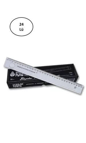 Yıldızlar Mercekli Cetve 30 Cm Cetvel 24lü
