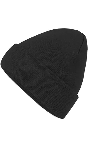 yoncatoptan Unisex Kış ve Sonbahar için Çift Kat Siyah Bere Yeni Üretim