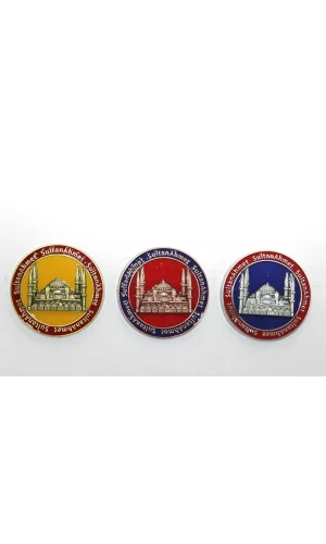 Yöresel Sultanahmet Magnet Yuvarlak Tasarım