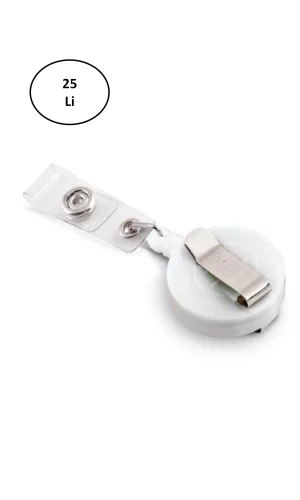 Yoyo Plastik 3532- Yuvarlak-32Mm-Kancali-Klipsli-Beyaz 25li