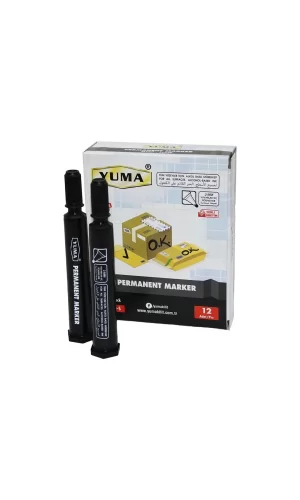 Yuma Ym-790s  Siyah Koli Kalemi 12 Adet