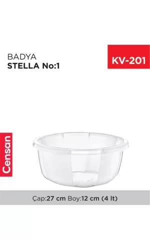 Yuvarlak Şeffaf Badya 1 Adet 1 No Royaleks-E173