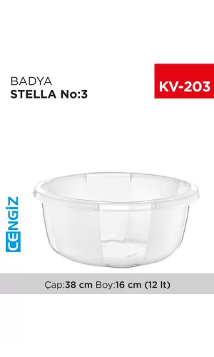 Yuvarlak Şeffaf Badya 1 Adet 3 No Royaleks-E175