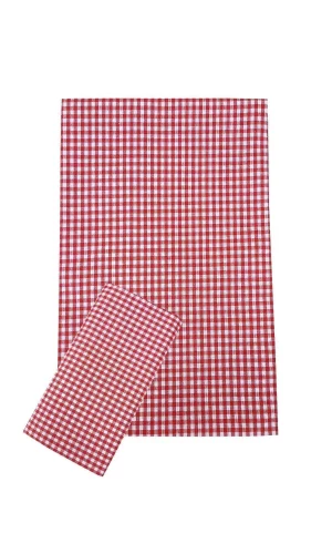 Zefir Desen Sofra Bezi Masa Örtüsü 170 x 170 Cm Kırmızı