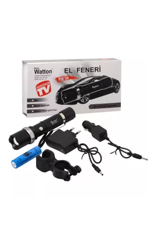 Zoomlu Şarjlı El Feneri En Uygun Fiyata  Wt-038