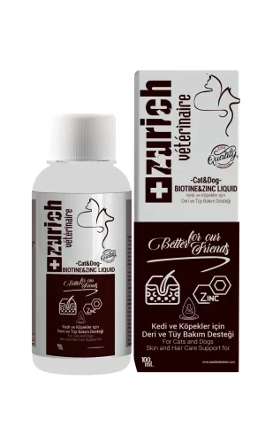 Zurich Kedi Köpek Biotin Deri Ve Tüy Bakımı Likit 100 ML Sıvı