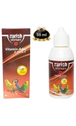 Zurich Kuş Vitamini A, D3, E, C Vitaminleri 50 ml ADEC
