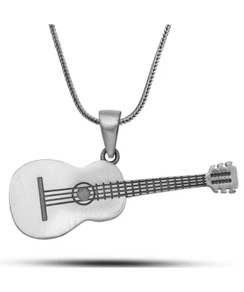 ​Gümüş Gitar Kolye