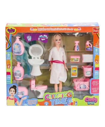 02452 Cindy Doll Bebek Lavabo Ve Temizlik Seti  -oydaş Oyuncak