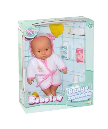 030031 Sunman, Bebelou Banyo Zamanı Bebek Seti, 35 Cm / +3 Yaş